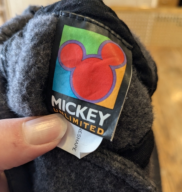 VINTAGE Disney Mickey Mouse Hat Gray Fleece Embroidery - Picture 2 of 5